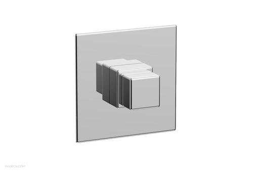 Phylrich MIX 1/2" Thermostatic Trim - Cube Handle 4-114