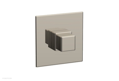 Phylrich MIX 1/2" Thermostatic Trim - Cube Handle 4-114