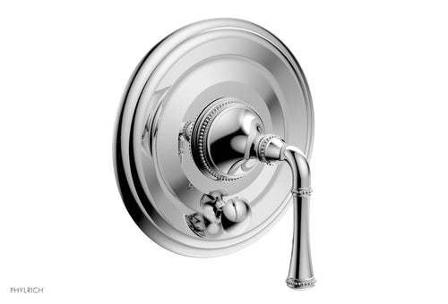 Phylrich BEADED Pressure Balance Shower Plate with Diverter and Handle Trim Set 4-129
