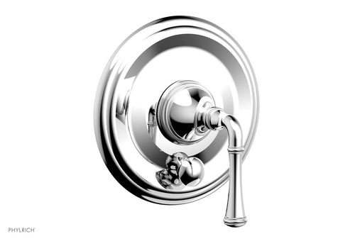 Phylrich COINED Pressure Balance Shower Plate with Diverter and Handle Trim Set 4-134