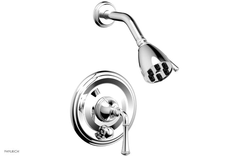 Phylrich COINED Pressure Balance Shower and Diverter Set (Less Spout), Lever Handle 4-150