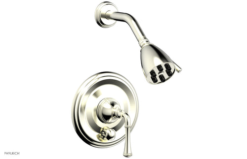 Phylrich COINED Pressure Balance Shower and Diverter Set (Less Spout), Lever Handle 4-150