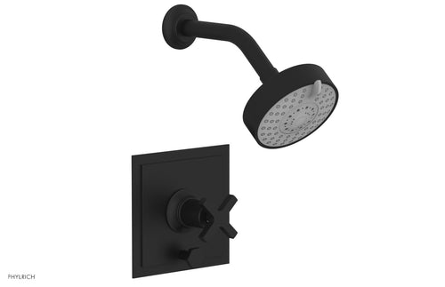 Phylrich HEX MODERN Pressure Balance Shower and Diverter Set - Cross Handle (Less Spout) 4-153