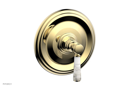 Phylrich HEX TRADITIONAL Shower Trim with Marble Lever Handle 4-156