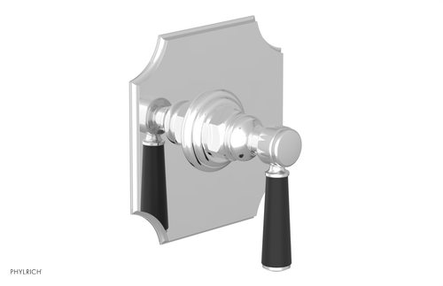 Phylrich HENRI 1/2" Mini Thermostatic Shower Trim - Satin Black Handle 4-158