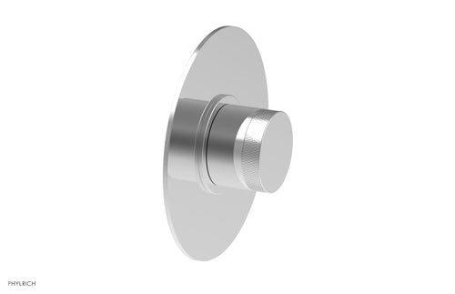 Phylrich BASIC II 1/2" Mini Thermostatic Round Shower Trim - Knurled Handle 4-172
