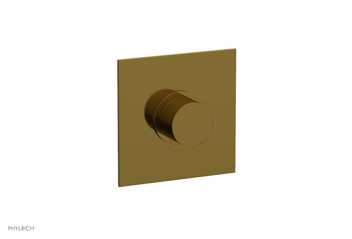 Phylrich BASIC II 1/2" Mini Thermostatic Square Shower Trim Smooth Handle 4-177