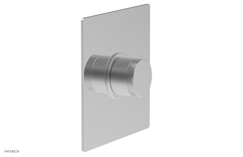 Phylrich BASIC II 3/4" Thermostatic Square Shower Trim, Knurled Handle 4-184