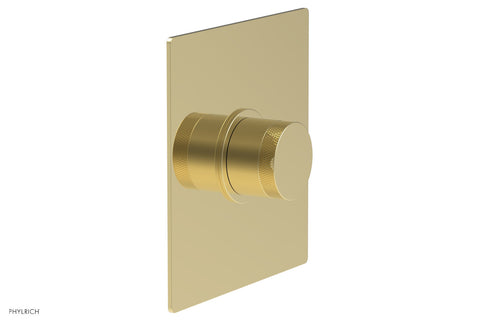 Phylrich BASIC II 3/4" Thermostatic Square Shower Trim, Knurled Handle 4-184