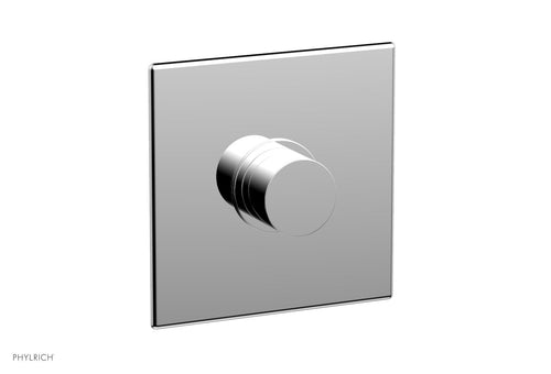 Phylrich BASIC II 3/4" Thermostatic Square Shower Trim, Smooth Handle 4-185
