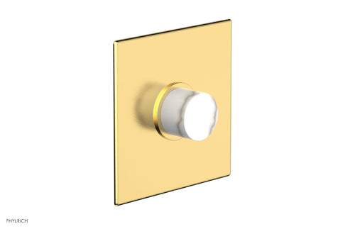 Phylrich BASIC II 3/4" Thermostatic Shower Trim - White Marble 4-186