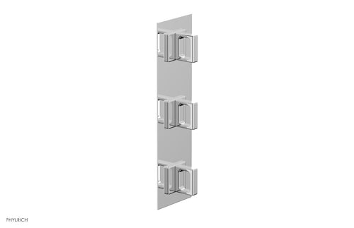 Phylrich MIX Thermostatic Valve with Two Volume Control - Ring Handles 4-217