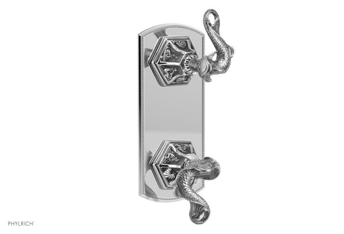 Phylrich DOLPHIN Thermostatic Valve with Volume Control or Diverter - Dolphin Lever Handles  4-372