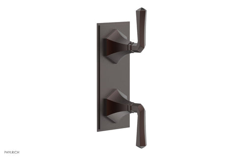 Phylrich LE VERRE & LA CROSSE Thermostatic Valve with Volume Control or Diverter - Lever Handles 4-386