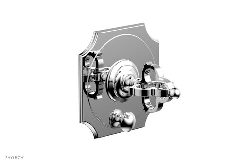 Phylrich COURONNE Pressure Balance Shower Plate with Diverter and Handle Trim Set 4-473