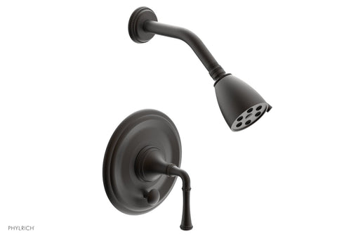Phylrich BEADED Pressure Balance Shower and Diverter Set (Less Spout), Lever Handle 4-481