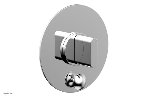Phylrich ROND Pressure Balance Shower Plate with Diverter and Handle Trim Set 4-553