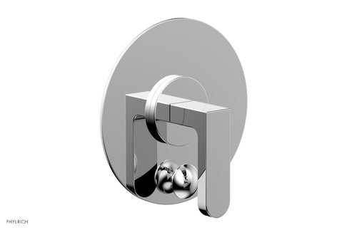 Phylrich ROND Pressure Balance Shower Plate with Diverter and Handle Trim Set 4-554