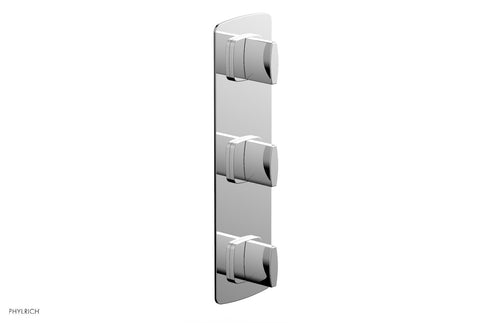 Phylrich RADI 3/4" Thermostatic Valve with Two Volume Control, Blade Handles 4-555