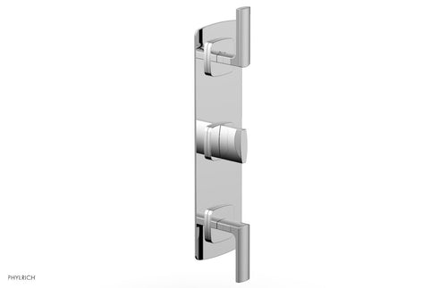 Phylrich RADI 3/4" Thermostatic Valve with Two Volume Control, Lever Handles 4-556