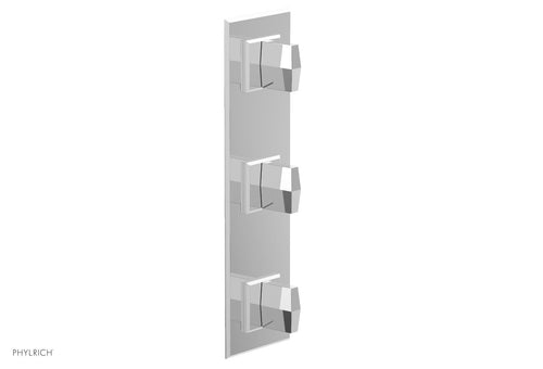 Phylrich DIAMA 3/4" Thermostatic Valve with Two Volume Control, Blade Handles 4-563