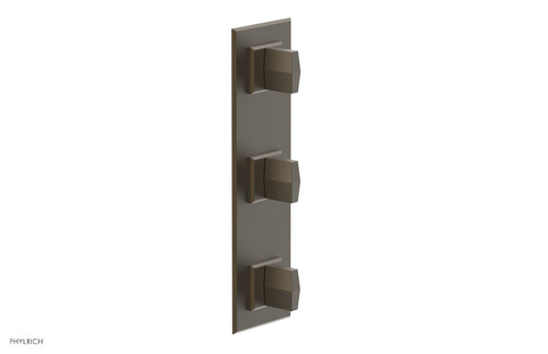 Phylrich DIAMA 3/4" Thermostatic Valve with Two Volume Control, Blade Handles 4-563