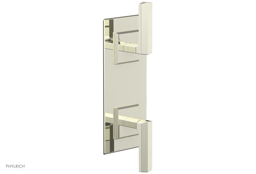 Phylrich DIAMA 3/4" Thermostatic Valve with Volume Control or Diverter, Lever Handles 4-568