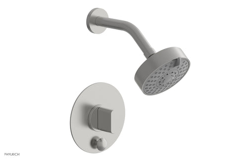 Phylrich ROND Pressure Balance Shower and Diverter Set (Less Spout), Blade Handle 4-572