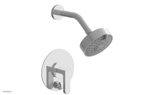 Phylrich ROND Pressure Balance Shower and Diverter Set (Less Spout), Lever Handle 4-573