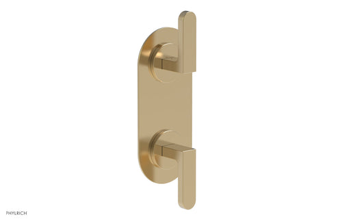 Phylrich ROND 1/2" Thermostatic Valve with Volume Control or Diverter, Lever Handles 4-576
