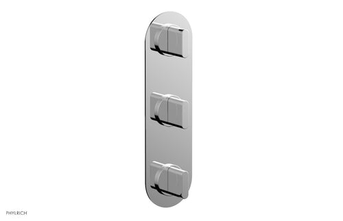 Phylrich Rond 3/4" Thermostatic Valve with Two Volume Control, Blade Handles 4-577
