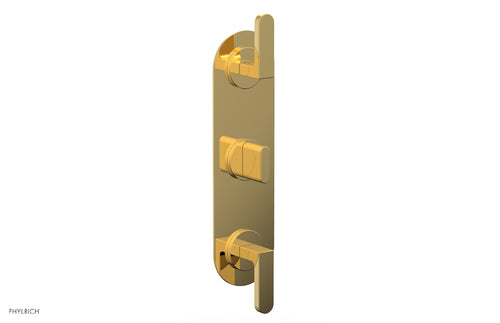 Phylrich Rond 3/4" Thermostatic Valve with Two Volume Control, Lever Handles 4-578