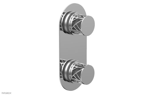 Phylrich JOLIE- Thermostatic Valve with Volume Control or Diverter with "Grey" Accents 4-589