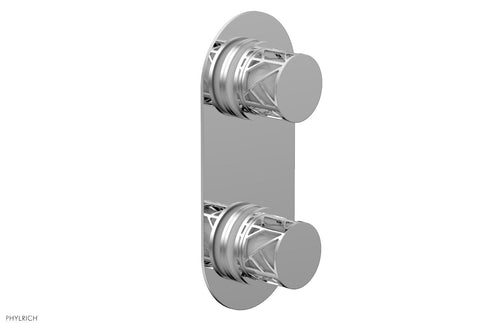 Phylrich JOLIE- Thermostatic Valve with Volume Control or Diverter with "White" Accents 4-589