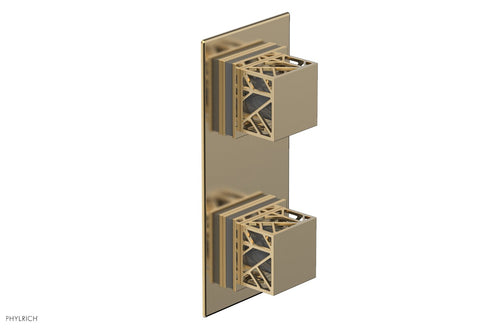 Phylrich JOLIE- Thermostatic Valve with Volume Control or Diverter with "Grey" Accents 4-588