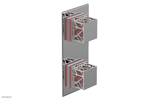 Phylrich JOLIE- Thermostatic Valve with Volume Control or Diverter with "Pink" Accents 4-588