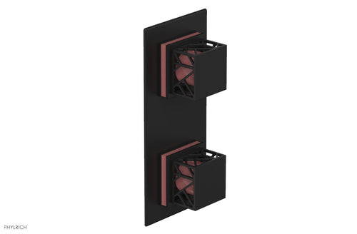 Phylrich JOLIE- Thermostatic Valve with Volume Control or Diverter with "Pink" Accents 4-588