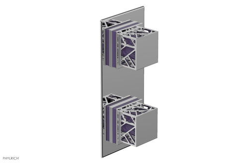 Phylrich JOLIE- Thermostatic Valve with Volume Control or Diverter with "Purple" Accents 4-588