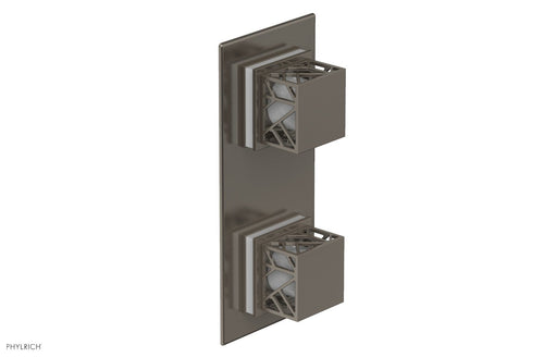 Phylrich JOLIE- Thermostatic Valve with Volume Control or Diverter with "White" Accents 4-588