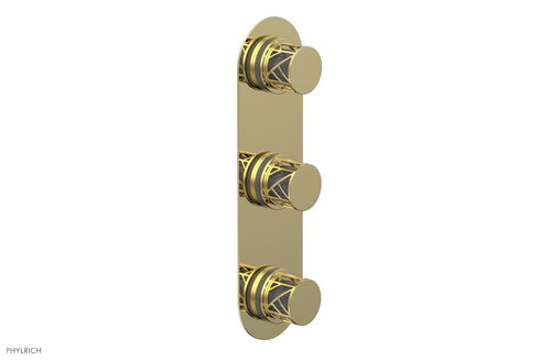 Phylrich JOLIE Thermostatic Valve with Two Volume Control with "Grey" Accents 4-590
