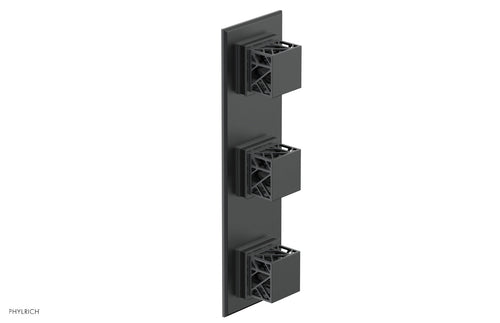Phylrich JOLIE Thermostatic Valve with Two Volume Control with "Black" Accents 4-591