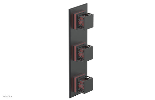 Phylrich JOLIE Thermostatic Valve with Two Volume Control with "Pink" Accents 4-591