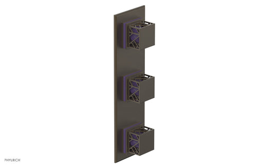 Phylrich JOLIE Thermostatic Valve with Two Volume Control with "Purple" Accents 4-591
