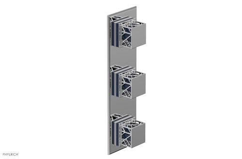 Phylrich JOLIE Thermostatic Valve with Two Volume Control with "Navy Blue" Accents 4-591