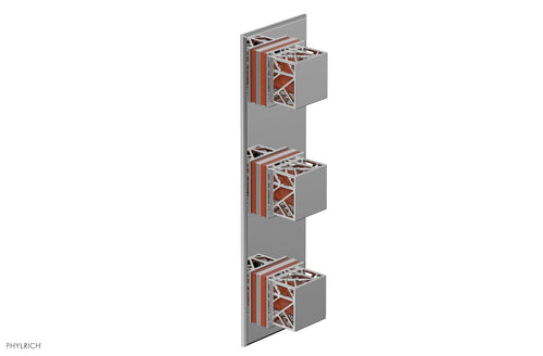 Phylrich JOLIE Thermostatic Valve with Two Volume Control with "Orange" Accents 4-591