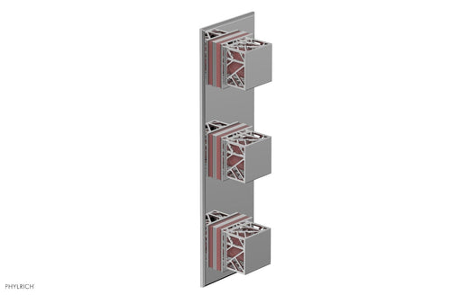Phylrich JOLIE Thermostatic Valve with Two Volume Control with "Pink" Accents 4-591