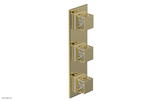 Phylrich JOLIE Thermostatic Valve with Two Volume Control with "White" Accents 4-591