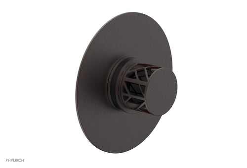 Phylrich JOLIE Pressure Balance Shower Plate & Handle Trim, Round Handle with "Black" Accents 4-592