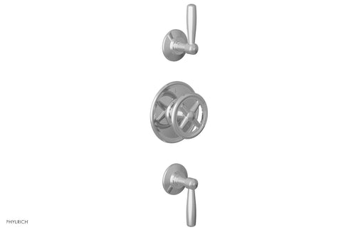 Phylrich WORKS 3/4" Thermostatic Valve with Two Volume Control, Lever Handles 4-613