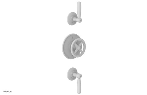 Phylrich WORKS 3/4" Thermostatic Valve with Two Volume Control, Lever Handles 4-613